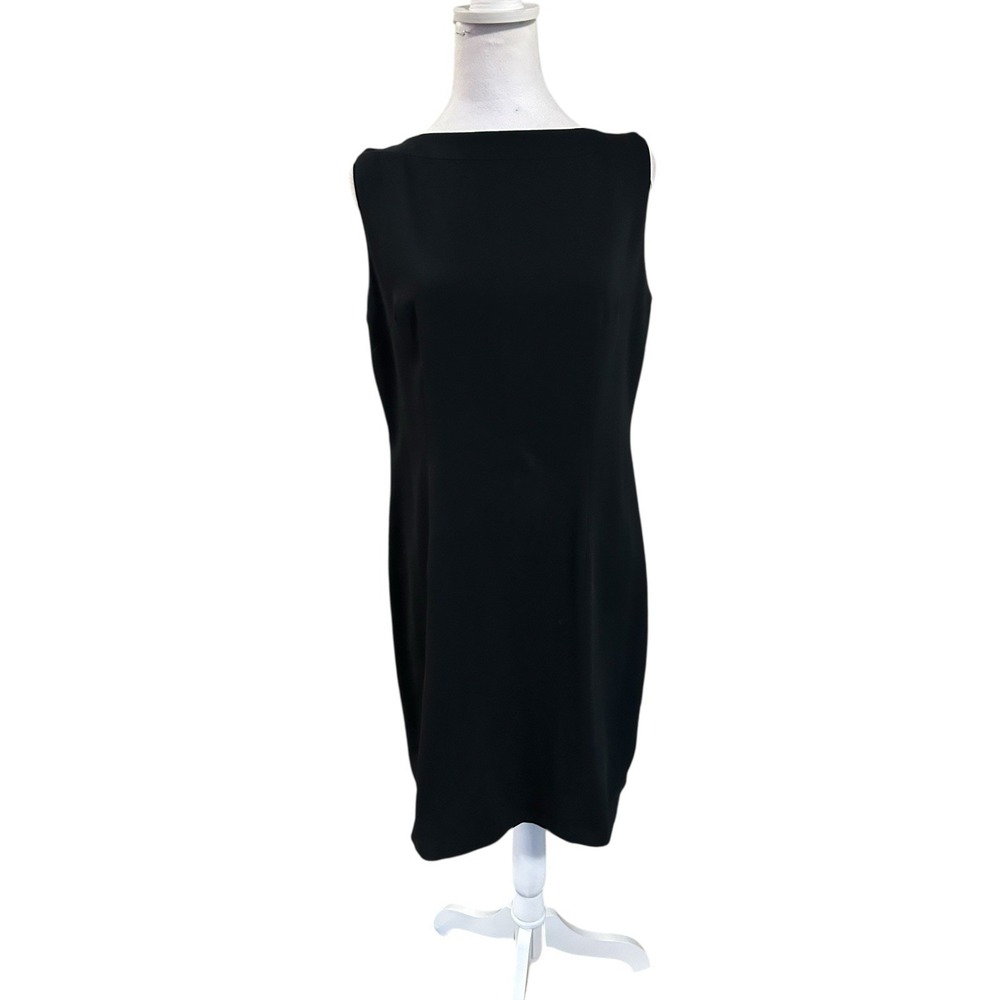 Vansi Fugel Classic Sleeveless Bateau Neck Sheath Dress.Sz 12. Office, Formal